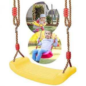 Child Swing Set 4CM Thick Seat With Adjustable Ropes For Park Garden Playground Accs Children Kids Toy
