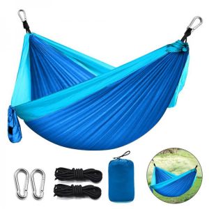 210T Nylon Hammock 260X140CM Camping Hammock Outdoor Garden Portable Double Hammock Hanging Bed Hanging Swing