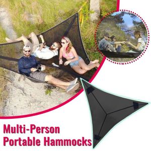 300CM Revolutionary Giant Aerial Camping Hammock multi person Triangle Travel Camping Sleeping Swing Bed Outdoor Hammock