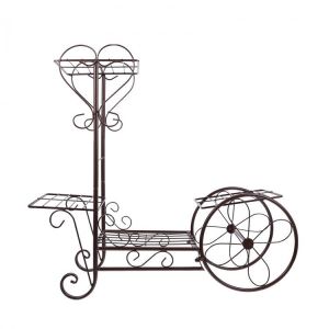 1pc Decorative Flowerpot Rack Balcony Flower Stand Iron Art Storage Rack