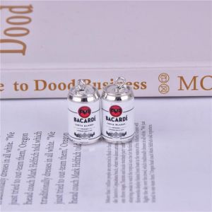 10pcs/pack Drink Alcohol cans  Charms Pendant  for DIY Earring  Keychain Jewelry Making