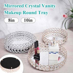 Cake Stand Crystal Storage Baskets Box Simplicity Style Home Organizer For Jewelry Necklace Dessert Plate Tray Decorative