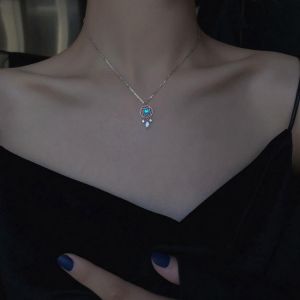 Fashion New 925 Sterling Silver Tassel Moonstone Dreamcatcher Charm Necklace for Women Creative Pendant Elegant Party Jewelry