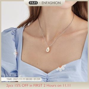 ENFASHION Avocado Chain Necklace For Women Cute Fruit Necklaces 2021 Stainless Steel Fashion Jewelry Party Collier Femme P213237
