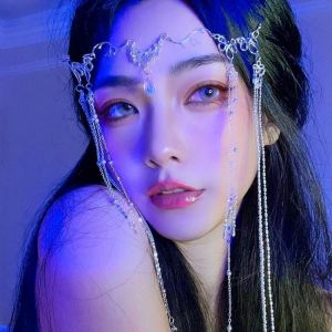 Luxury Romantic Wedding Rhinestone Fringed Forehead Chain Shiny Crystal Halloween Headdress Bridal Hair Accessories Jewelry