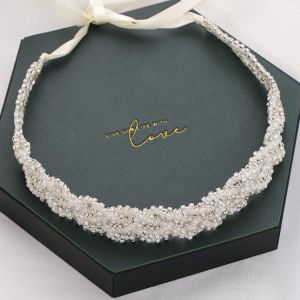 Pearl Rhinestone Headband Tiara Hairband Wedding Accessories New Design Hair Accessories For Women Rhinestone headband