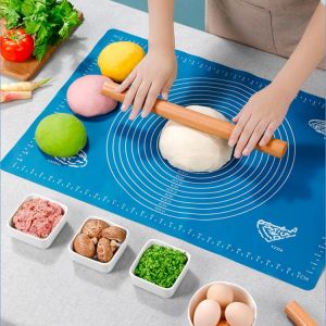 Silicone Non-stick Silicone Thickening Mat Rolling Dough Liner Pad Pastry Cake Bakeware Paste Flour Table Sheet Kitchen Tools