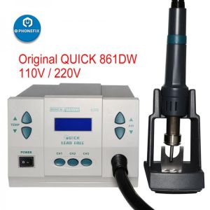 Quick 861DW 110v 220v Hot Air Rework Station Quick Spot 861DW Motherboard Soldering Repair Tool For Mobile Phone Repair