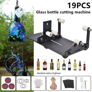 19pcs DIY Glass Bottle Cutter Adjustable Size Metal Glassbottle Cut Machine Wine Bottle For Bottles Cutting Glass Bottle-Cutter