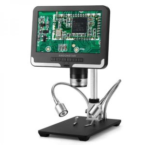 Andonstar Hot Digital Microscope for Soldering AD206 1080P Soldering Microscope for Phone Watch Repairing SMD/SMT Black & Whit