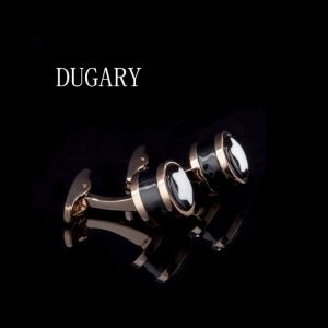 DUGARY shirt cufflinks for men's Brand cuff buttons cuff links gemelos High Quality round Rose gold wedding abotoaduras Jewel