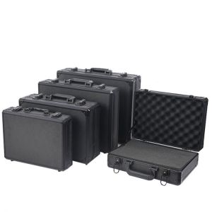Portable Aluminum Alloy ToolBox file Storage Box Safety Equipment Tool Case Outdoor Instrument Case With pre-cut sponge