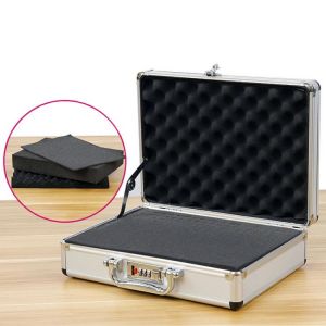 Portable Aluminum Alloy ToolBox Password Safety Case Hardware Equipment Instrument Security Storage Case File Tool Box