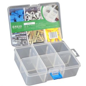 LAOA Transparent 10/24/36 Grid Storage Box Plastic Boxes For Trifles Parts Tools Jewelry Display Box Screw Case Beads Container