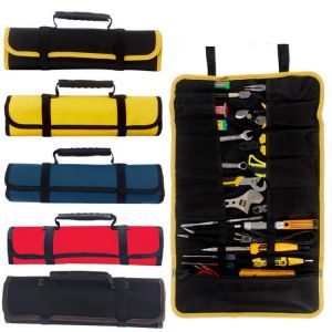 Tool Roll Bag Twist Tool Belt Working Tool Belt Bag Electrician Tools Holder Wrench Organizer Handbag Muti-Pouch Toolkit