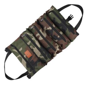 WESSLECO Roll Up Tool Bag Multi-Purpose Tool Pouch Oxford cloth Tool Bag Organizer Shoulder Tool Bag Hanging Zipper Carrier Tote