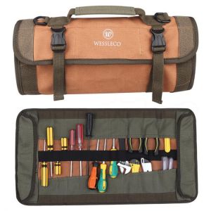 Tools Bag For Electrician Canvas  Folding Roll Bag Professional Multifunction Oxford Toolkit Instrument Pack Carrying Handle