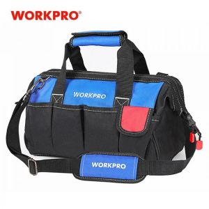 WORKPRO 4 size tool kit bag waterproof Storage tool Bag Men's Multifunction Bag tool organizer electrician Shoulder Bag