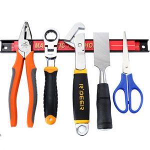 18 Inches Magnetic Tool Holder Rack, Strong Metal Heavy Duty Magnet Storage Tool with Mounting Screws for Garage Workshop