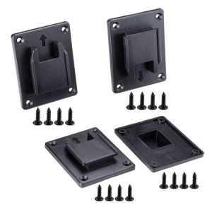 4 Pcs ABS Plastic Tool Holder Dock For Dewalt 14.4V/18V/20V Drill Mount Fit For M18 Tools With Screws