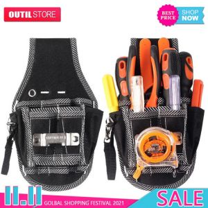 Oxford Cloth Multifunction Toolkit Electrician Instrument Hardware Storage Pouch DIY Waist Belt Tool Bag