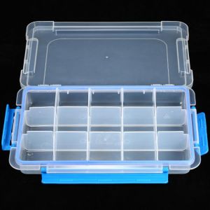 Multiple Compartments Slot Storage Tool Box Hardware Box Tool Organizer Jewelry Electronic Components Container Fish Tackle Box