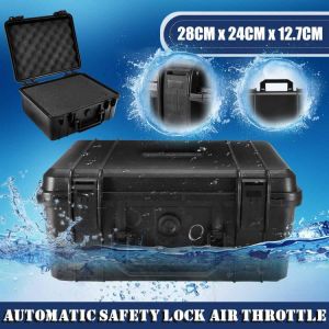 Waterproof Safety Instrument Tool Box Shockproof Storage Toolbox Sealed Tool Case Impact Resistant Suitcase Sponge Protection