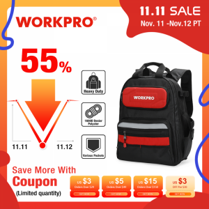 WORKPRO 2020 New Tool Bag Tools Storage Bags Waterproof Backpack with Handbag Multifunction Bags