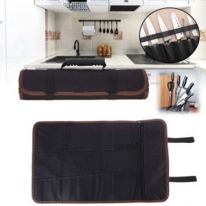 Portable Chef Cutter Bag Roll 14 Pockets with Handles Carry Case Kitchen Storage Bags In Stock