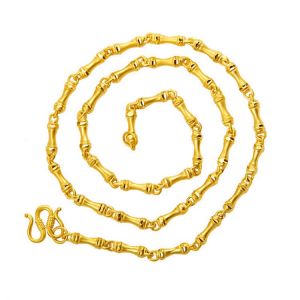 Not Fade 24K Gold Filled Necklace for Men Women Fine Bijoux Hiphop Collares Naszyjnik Jewelry Gold Chain Necklaces Unisex Gift