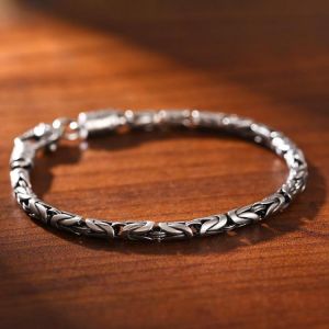 New Retro Men's Safe Braided Bracelet Trendy Hip-hop Niche Jewelry For Boyfriend Gift Jewelry Accessories