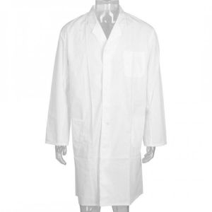 Unisex White Laboratory Coat Workwear Clear Health Work Clothes Uniform School Scientist Lab Supplies