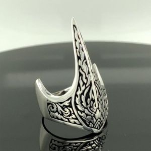 Men's Thumb Ring ,Turkish Ottoman Archer Thumb Men's Ring ,925 Sterling Silver, Norse Viking Large Band Ring, Vintage Je