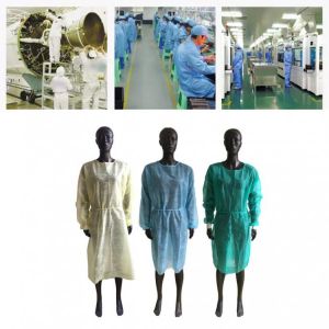 10 PCS Disposable Non woven Gown Thin and Light Breathable Clothes One-time Aprons Clothing Garment For Tattoo