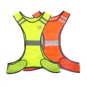 Multi-Pockets High Visibility Zipper Front Safety Vest with Reflective Strips Bicycle and Motorcycle Riding Multipurpose