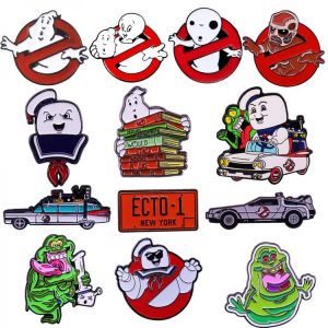 LT293 Funny Movie Figure Cool Ghost Enamel Pins Badge Brooch Backpack Bag Collar Lapel Decoration Jewelry Gifts for Friends