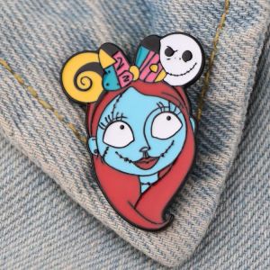 LT1259 The Nightmare Before Christmas Cute Enamel Pins for Clothes Badges on Backpack Lapel Pin Jewelry Accessories Kids Gifts