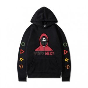 New Fashion Squid Game Hoodie Men Women Streetwear Hip Hop Unisex Pullovers Harajuku Sweatshirt Autumn Boys Black Outwear
