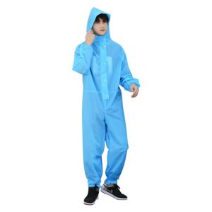 Washable Protective Coverall for Men Workwear Isolation Clothing Anti-Dust Non-Porous Clean Room Clothes ropa de trabajo A50