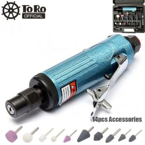 TORO Air Compressor Pneumatic Die Grinder Machine Tire Grinding High-speed Mill Engraving Tool Kit Polishing For Tire Repair NEW