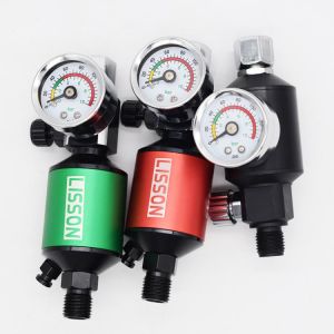 Spray gun regulator watch air pressure adjustment regulator tail pressure gauge spray gun regulator Gun pressure gauge