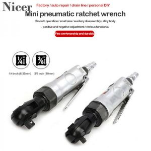 3/8 10MM/1/4 Square Head 6.3MM Pneumatic Ratchet Wrench 90 Degree Pneumatic Trigger Straight Type Heavy Duty Right Angle Tools