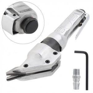 Adjustable Straight Pneumatic Scissors Metal Cutting Pliers with Intake Connector and 3-Blade for Iron / Aluminum Plate Cutting