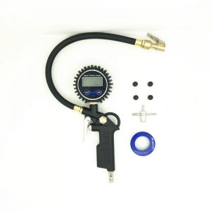 Digital Tire Pressure Gun 200 PSI European Style Quick Connect Connector with Tire Repair Tool Accessories Tire Inflating Gauge