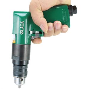 LAOA 3/8" Air Drill Pneumatic Pistol Style Pneumatic Impact Drill Positive and Negative High Speed Drilling Machine Air Tool