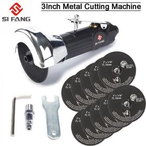 3" Pneumatic Metal Cutting Machine 3 inches black Straight Air Cutter Cutting Tools For Cutting Metal Operation 20000rpm