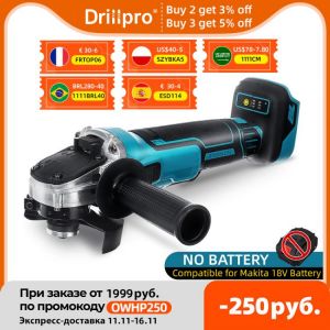 18V 125/100mm Brushless Cordless Impact Angle Grinder Variable Speed For Makita Battery DIY Power Tool Cutting Machine Polisher