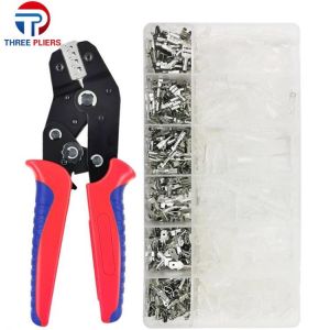 SN-48BS Crimping Pliers 0.25-1.5mm2 23-16AWG With Tab 2.8 4.8 6.3mm Terminal Box Car Connector Wire Electrician Tools