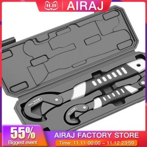 AIRAJ Upgraded Multifunctional Pipe Wrench Opening Adjustable Household Universal Heavy Duty Manual Repair Tool