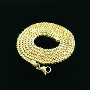 Top Quality Stainless Steel Necklaces & pendants Gold Men Jewelry Gold Chain Hip Hop Punk Jewelry Boys Military Necklace